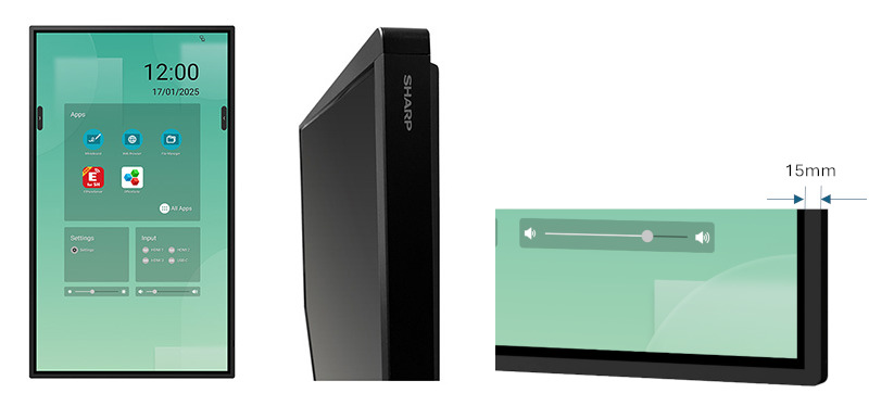 Close-up to bezel design.